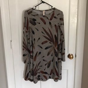 Jardin by Macris long sleeve dress w/ pockets